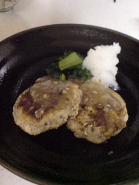 いわしと豆腐の中華あんかけバーグ