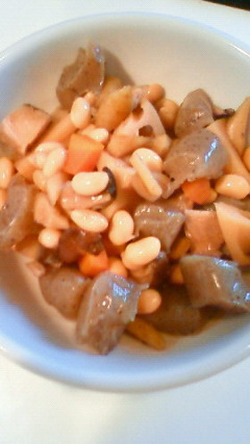 豆入り筑前煮～炊飯器で