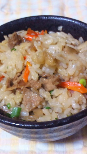 ◆ｳﾁの牛肉とごぼうの混ぜごはん◆
