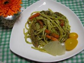 青汁パスタ　カルボラーナ風☆彡