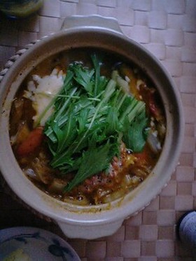 土鍋de鍋焼き☆スープカレー
