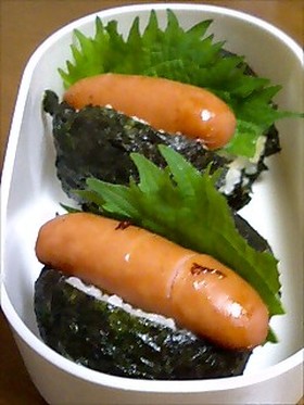 ホットドック風おにぎり♪