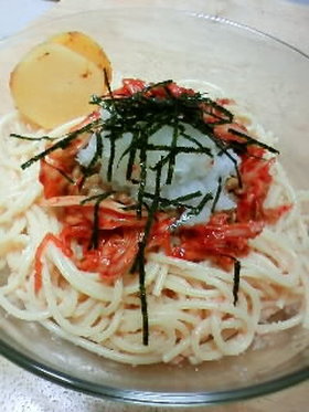 目黒「ダン」風たらこ(明太子)スパゲティ