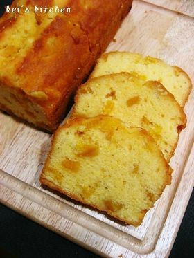 マンゴーとオレンジのパウンドケーキ。