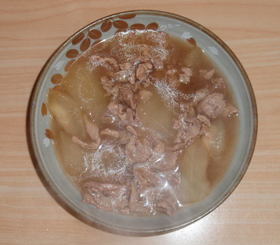 冬瓜と豚肉のくず煮
