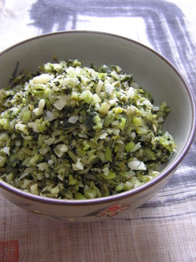 日野菜 間引き菜の 振り糠漬け♪