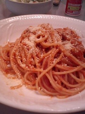 シンプル！ツナトマトソースのパスタ