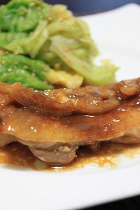 鶏もも肉のレモン照り焼き。