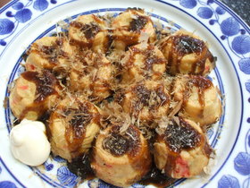 鉄板なくても♪おうちでたこ焼き
