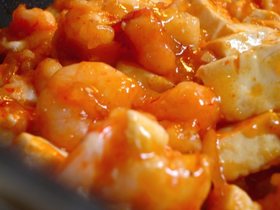 エビチリ豆腐