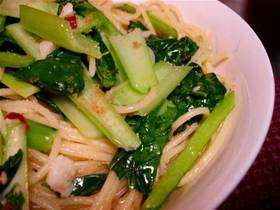 からすみと小松菜のスパゲティ