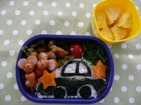キャラ弁☆パトカー弁当