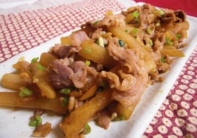 豚肉×大根炒め