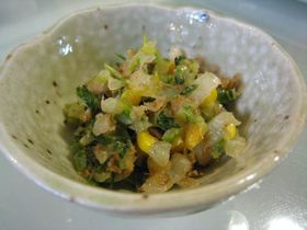 白菜のおかかマヨ炒め