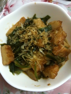 野菜揚げときゅうり皮(!!）の絶品煮