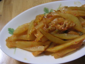 ヤーコンのキムチ炒め