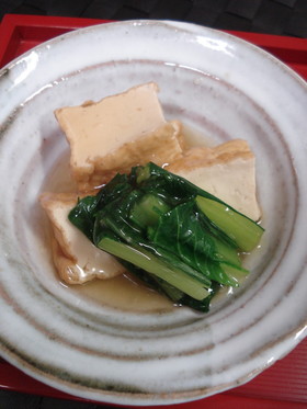 厚揚げと小松菜のあんかけ