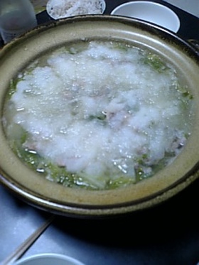 白菜と豚肉のおろし鍋♫