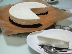 カルピスでムース風レアチーズケーキ