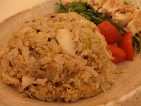 いかネギしらすチャーハン