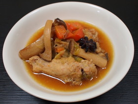 鶏肉とエリンギの八角煮