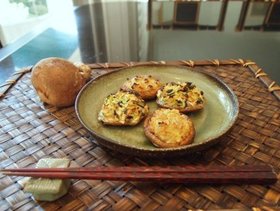 椎茸のほろ酔い柚子胡椒焼き