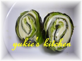 おつまみお弁当に~海苔レタスのくるくる