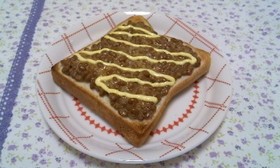 意外によく合う＊ネバネバ納豆マヨトースト