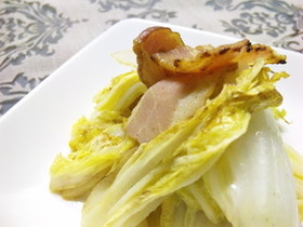 激ウマ★はくさいとベーコンの塩炒め