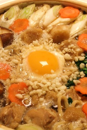 土鍋でど~んと鍋焼きうどん