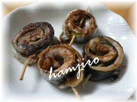 さんまをクルクル♪ウメジソ焼き～☆