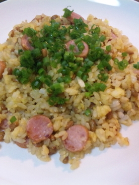 パラパラ美味しい♪納豆炒飯
