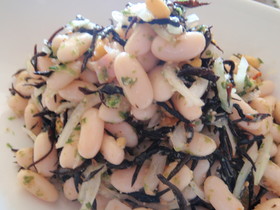 青のり風味のインゲン豆のサラダ