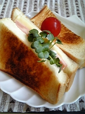 レンジクックでホットサンド