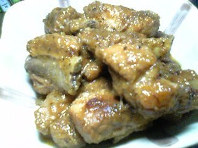 圧力鍋で簡単スペアリブの杏ジャム煮