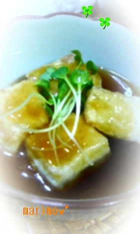 揚げずにあっさり揚げ出し豆腐☆