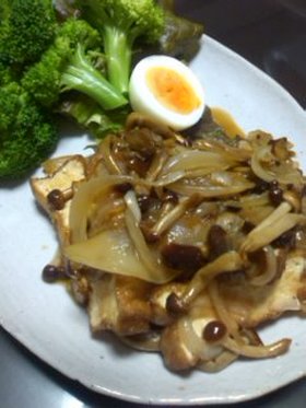 厚揚げのしょうが焼き