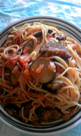 ナスのパスタ【トマトソース】