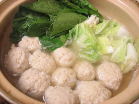 あったかプリプリ☆　｢鶏だんご鍋｣