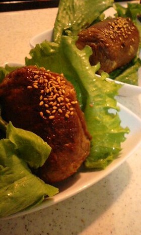 本場？うま〜い肉巻きおにぎり