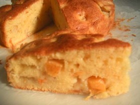 えっ！柿とバナナのケーキ