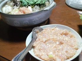 ❤鍋のおともに肉団子❤