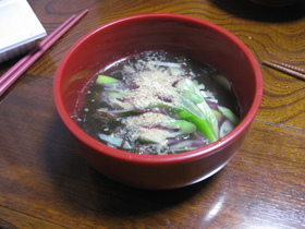 韓国風もずくスープ