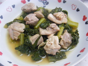 やわらかぁ♡鶏肉と小松菜のさっぱり煮浸し