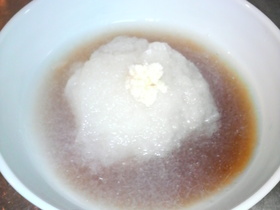 カブの山葵蒸し