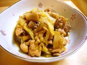 鶏肉と白菜の照り煮