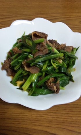 ほうれん草のピリ辛炒め