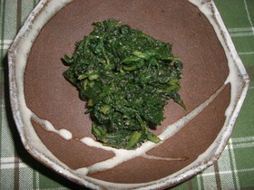 春菊の胡麻和え