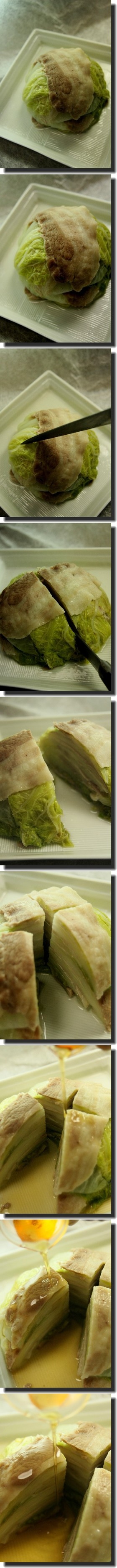 電子レンジで4分蒸白菜ボール