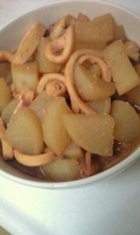 大根とイカの簡単煮♫